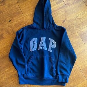 GapKids Boy’s Hoodie M Black with Grey Letters